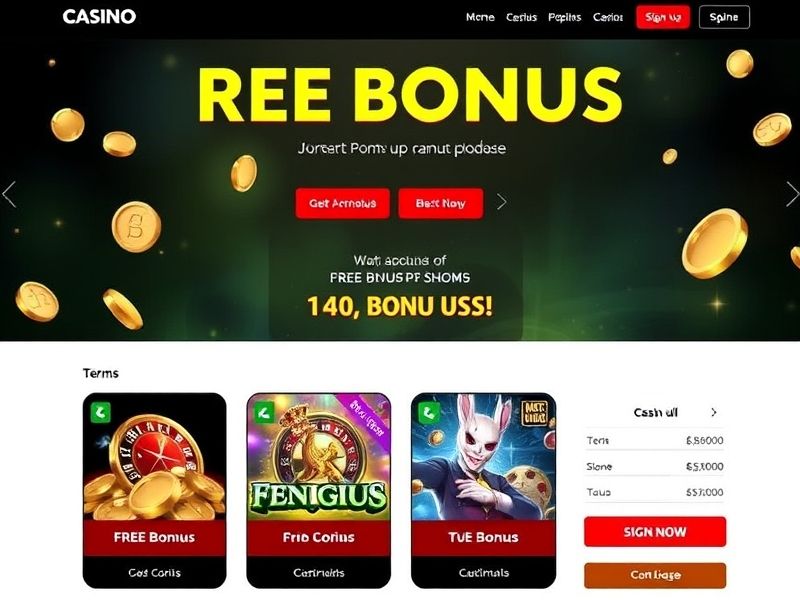 Get the best free bonus sign up deals for top online casinos and gambling sites. Learn how to maximize sign-up bonuses, access verified casino promotions, and enjoy exclusive rewards with expert guides and trusted recommendations.